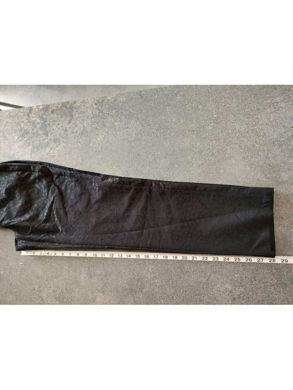 Banana Republic Avery Black Leopard Print Dress Pants Size 4 UNFINISHED HEM